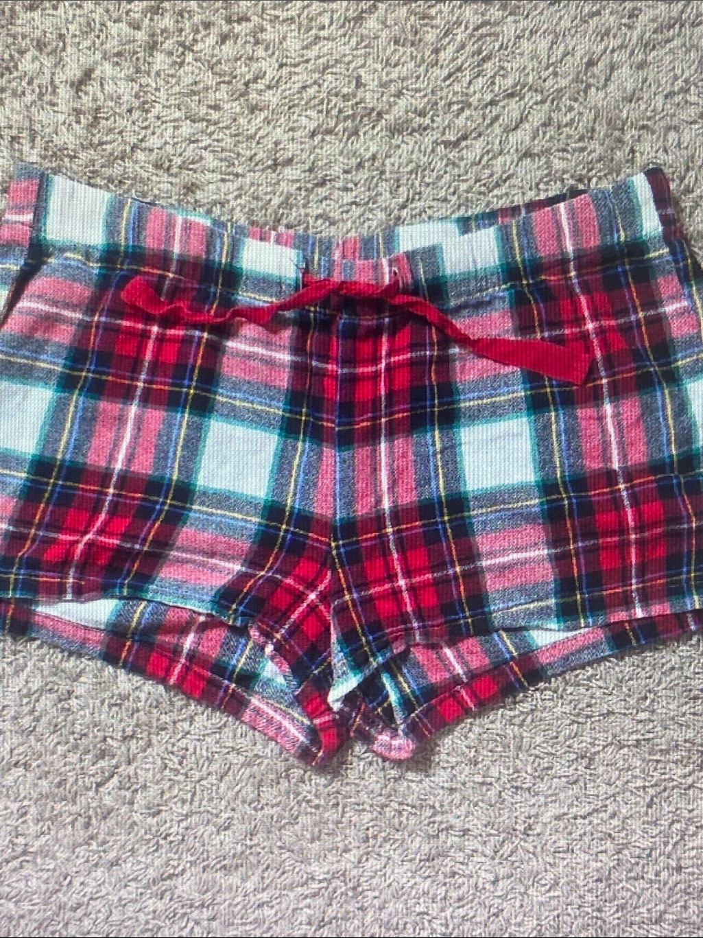Old Navy Red And Blue Plaid Lounge Shorts